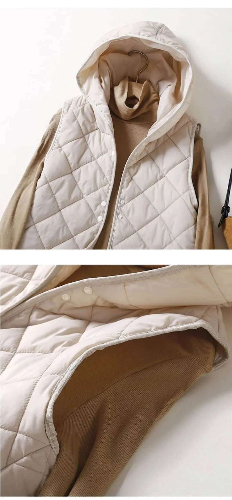 Lumi Koreaner Kapuzenweste - Daunen-Baumwolle, 30–50%