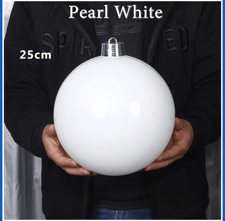 Pearlescent Kugel Glänzende Christbaumkugel - Durchmesser 12-25 cm Kunststoff