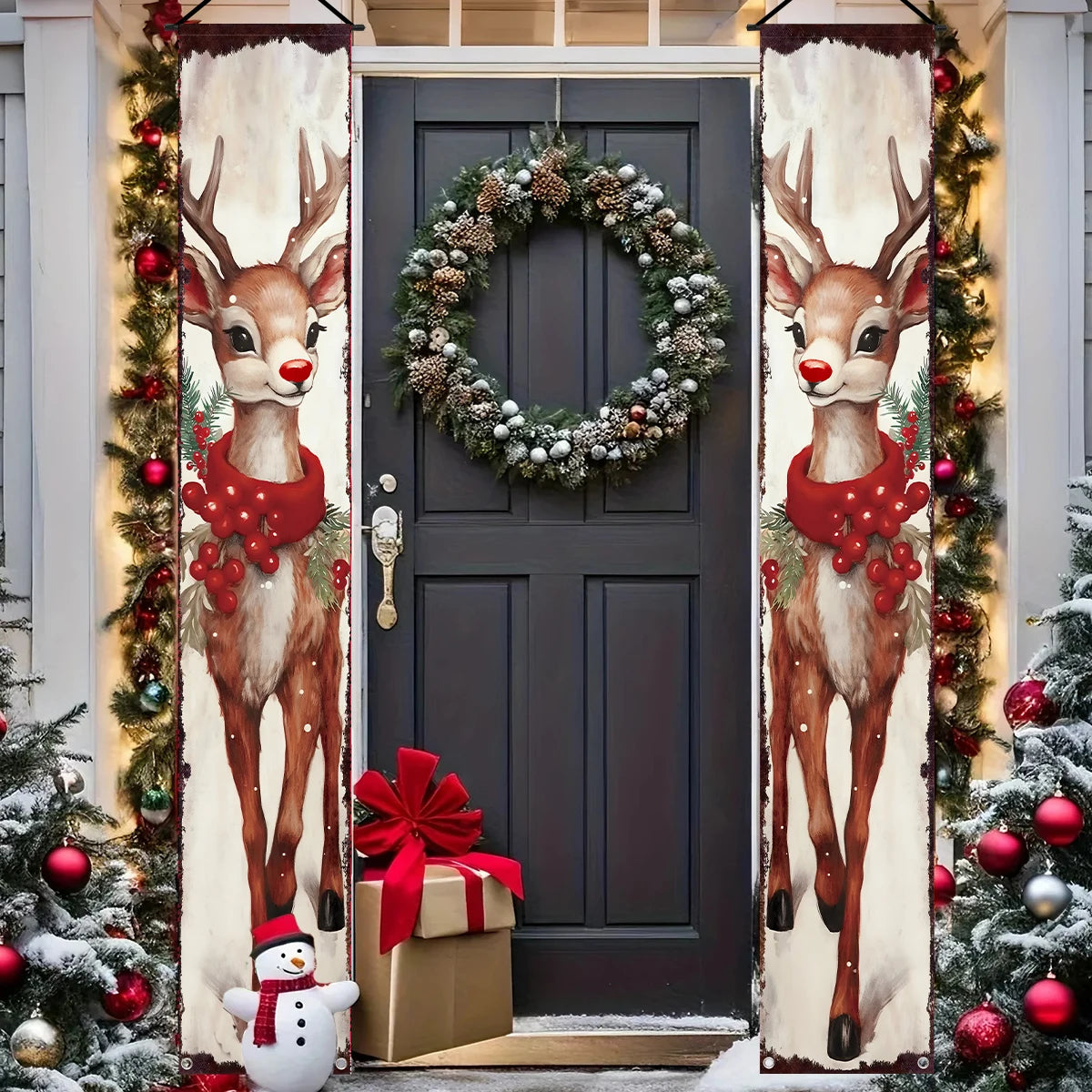 CN Zhejiang Türbanner Weihnachtsdeko - Größe Groß, Polyester