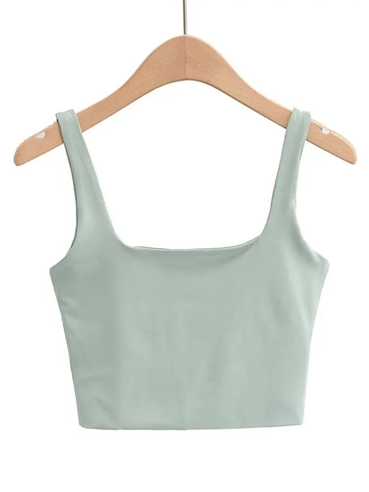 Dozw DF-5469 Sexy Ärmelloses Top - Größe M Kurz Elastisch
