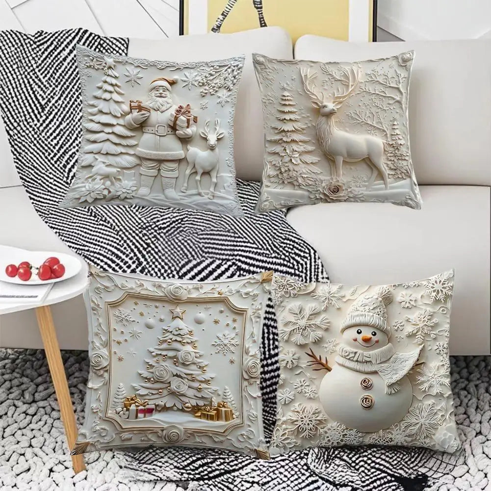 1pcs Christmas Decorative Pillow Covers ,Suitable for Christmas home decoration pillowcase, without pillow core.