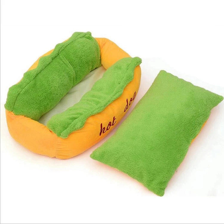 Warmes Hunde Bett 2025 - Abnehmbar Weiche Liege für Große Hunde - Waschbar Elastisch Welpe Katze Haustier Haus Sofa Indoor Zwinger