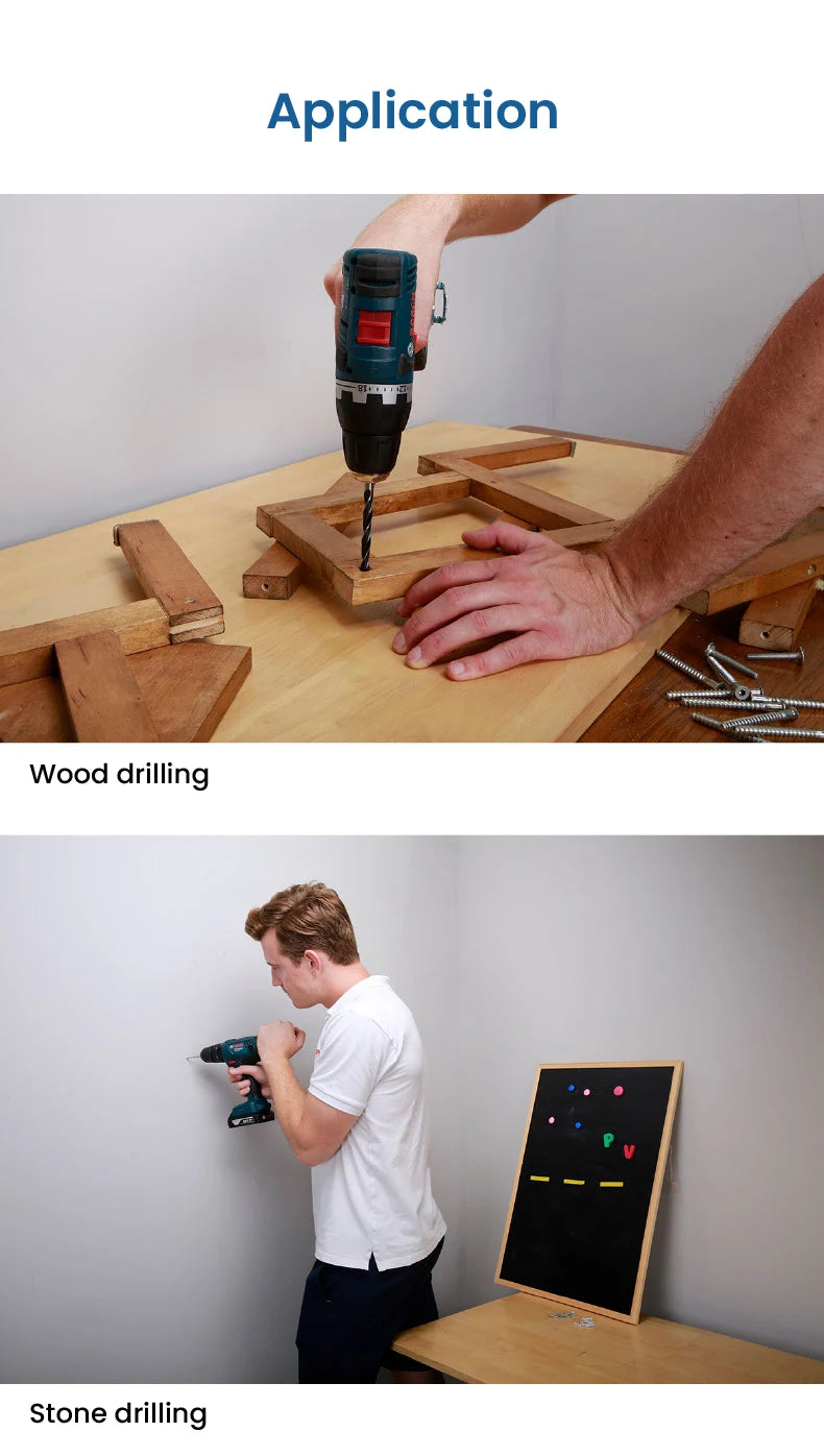 Bohrer-Set 2025: Bosch 15pcs Screwdriver Bits Impact - Woodworking Stone Drill Bit 4/6/8mm Collection