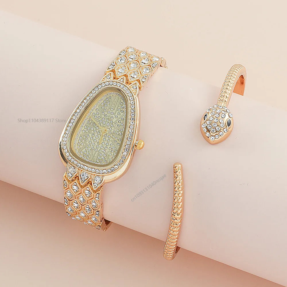 Damen Uhren Gold Uhr - Damen Armbanduhren Luxus Marke Strass - Damen Armband Uhren Weiblich