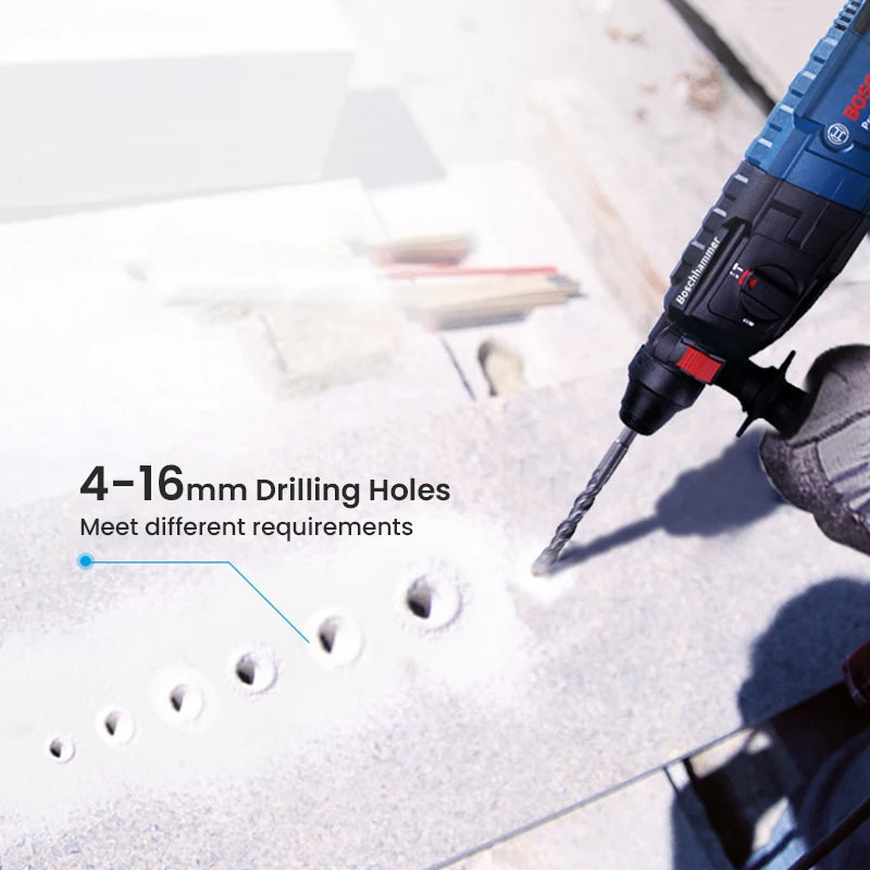 Bosch GBH 2-24RE Electric Hammer Drill Rotary Tool 4200Bpm 2.7J SDS Quick-Chang Impact Driller Reverse Hammer for Concrete Steel