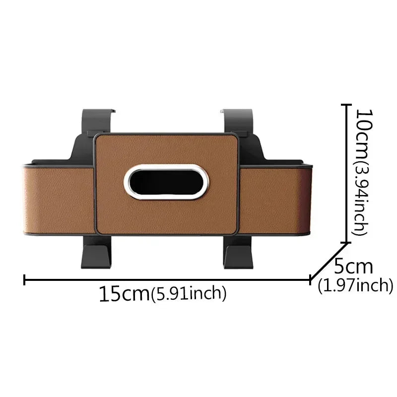 Multifunktion Auto Rücksitz Organizer Leder Innenraum Aufbewahrungstasche Auto Hängebox Für Verstauen Ordentlich Mit Handy Tissue Becherhalter
