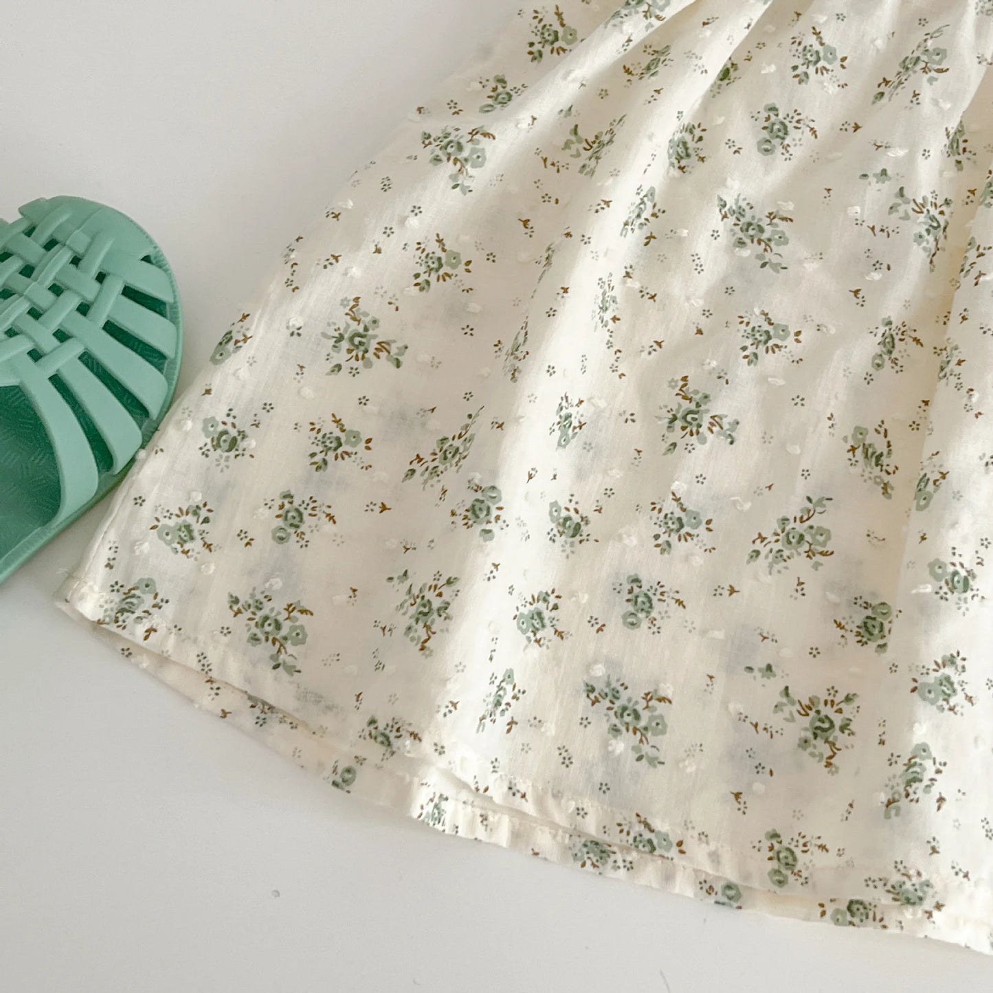 Infant Baby Girls Short Sleeve Green Printing Tops Shorts 2Pcs Clothing Sets Summer Baby Girls Children's Clothes Suit 0-3Yrs