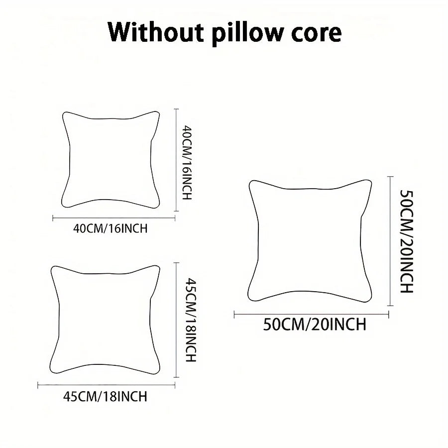 4pcs Christmas Pillow Covers, Red Gold Santa Reindeer Snowman Print, 2D Flat Polyester, for Festive Living Room Decor