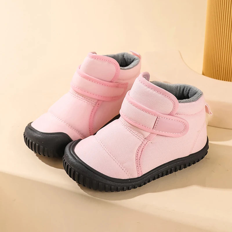 Mädchen Winter Stiefel Kleinkind Kinder Schnee Stiefel Für Jungen Mode Turnschuhe Knöchel Warme Plüsch Kurze Stiefel Casual Baumwolle Schuhe