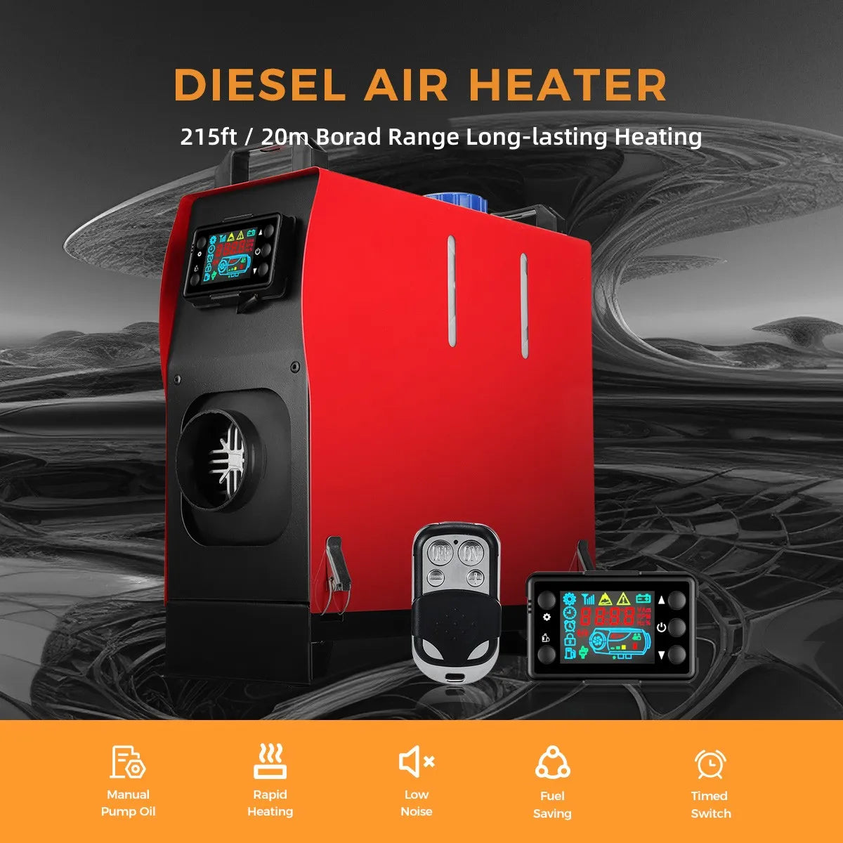 Diesel-Heizung 2025: Sunster 8KW 12V&24V Portable All In One - LCD Monitor Car Parking Air Heater für Campervan Tent Trucks Collection