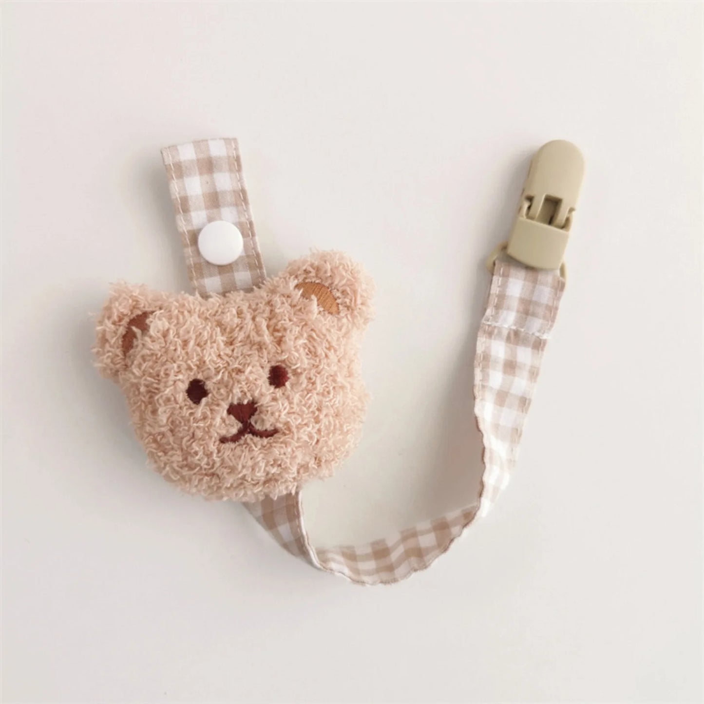 Baby Pacifier Clip Cute Bear Pacifier Chain Baby Pacifier Handheld Tooth Toy For Boys And Girls Enlightening Toy Pacifier Chain