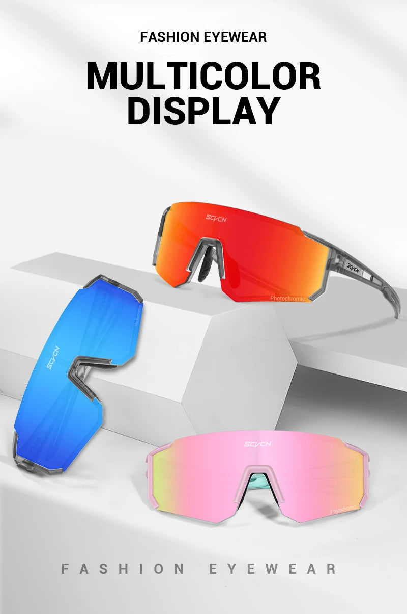 SCVCN S1412 Photochrome Sonnenbrille - 145mm/55mm PC