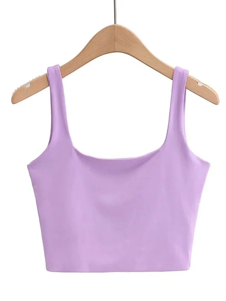 Dozw DF-5469 Sexy Ärmelloses Top - Größe M Kurz Elastisch