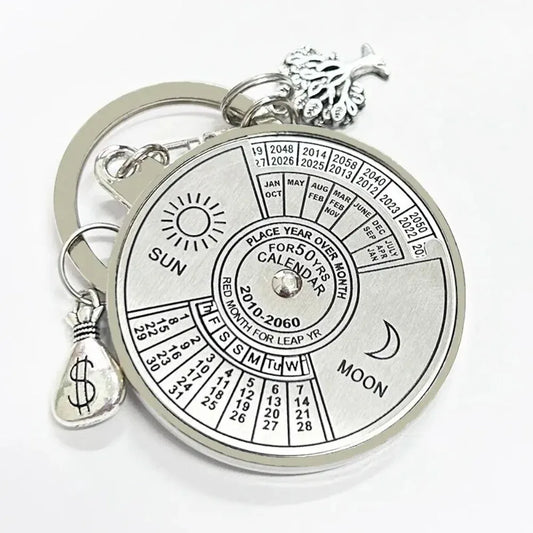 Choice Ewiger Kalender Anhänger - Silber Metall 50mm