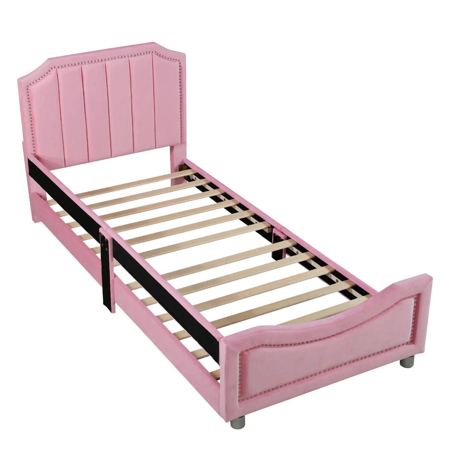 Kinderpolsterbett Schlafsofa 90x200 cm Mit Rückenlehne Bequem