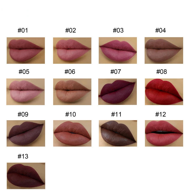 Lippenstift 2025: BIRAN 13 Color Matte Brown Lip Liner Waterproof Long Lasting - Moisturizing Sexy Lip Pencil Women Natural Lipstick Makeup Lip Cosmetics Collection