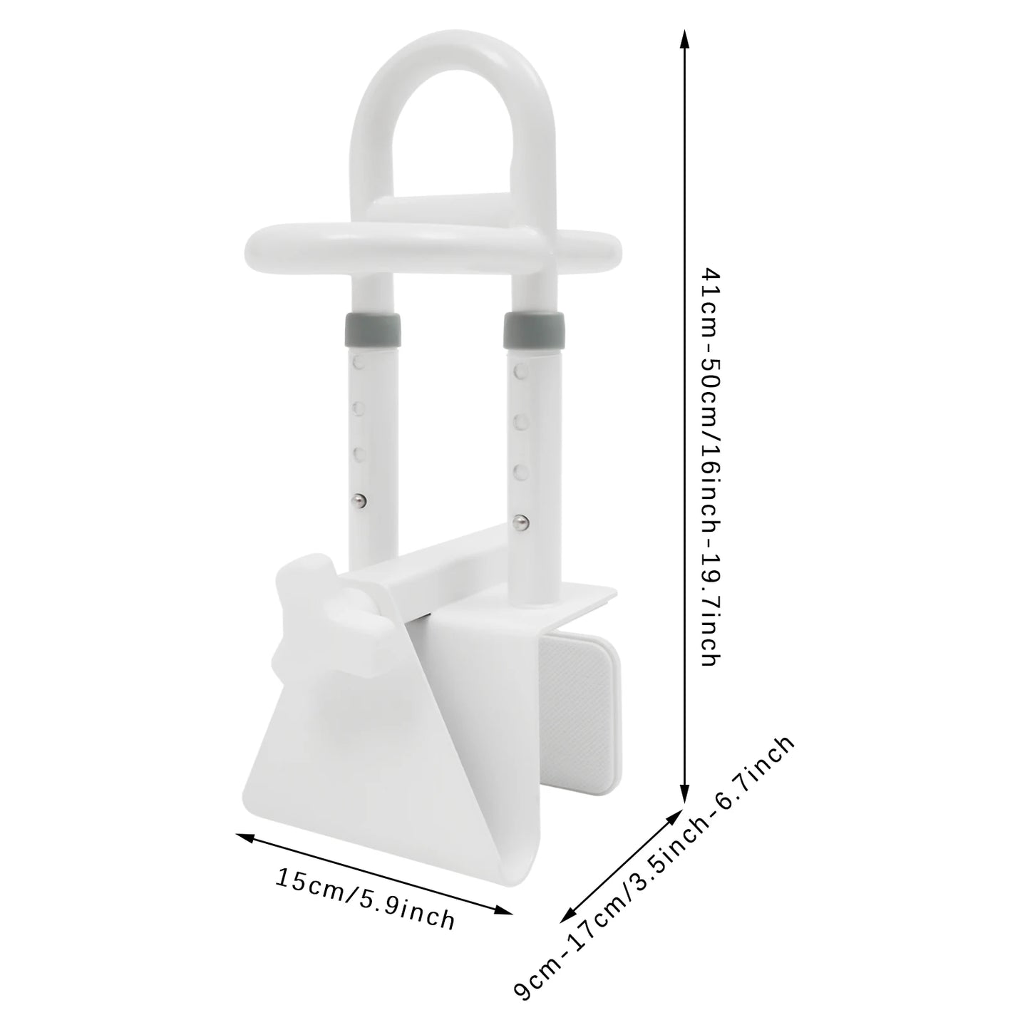 NONE Badewannen-Sicherheitsgeländer Verstellbar 9-17cm Tragkraft 136kg