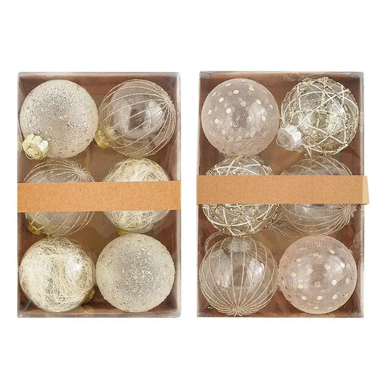 HolidayGlow Kugelset Hängbare Weihnachtskugeln - 6 Stück, Innen/Außen, Standard