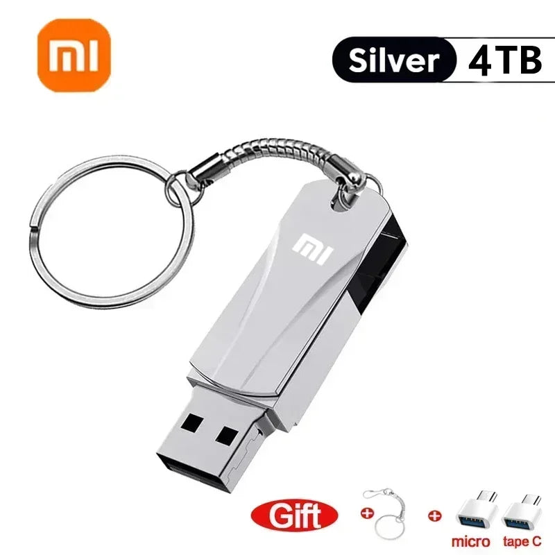 Xiaomi 16TB Flash Drive USB 3.2 Super High Speed Metal Transfer U Disk Pen Drive 8TB Waterproof Type C Disk SSD USB Drive Disk