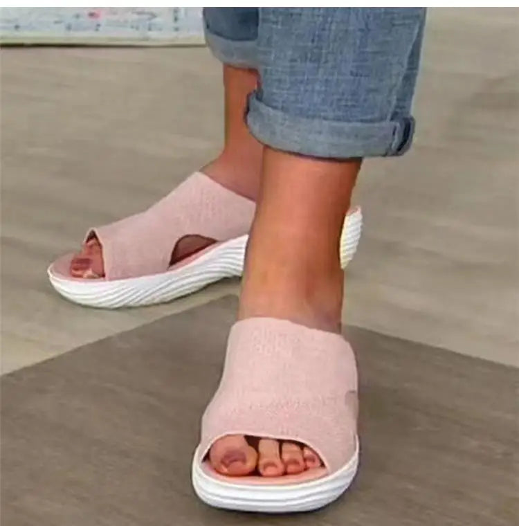 Woman Sandals Shoes Summer Elegant Women's Sandals Slides Sandals Ladies Wedge Shoes Woman Breathable Female Footwear Slipper