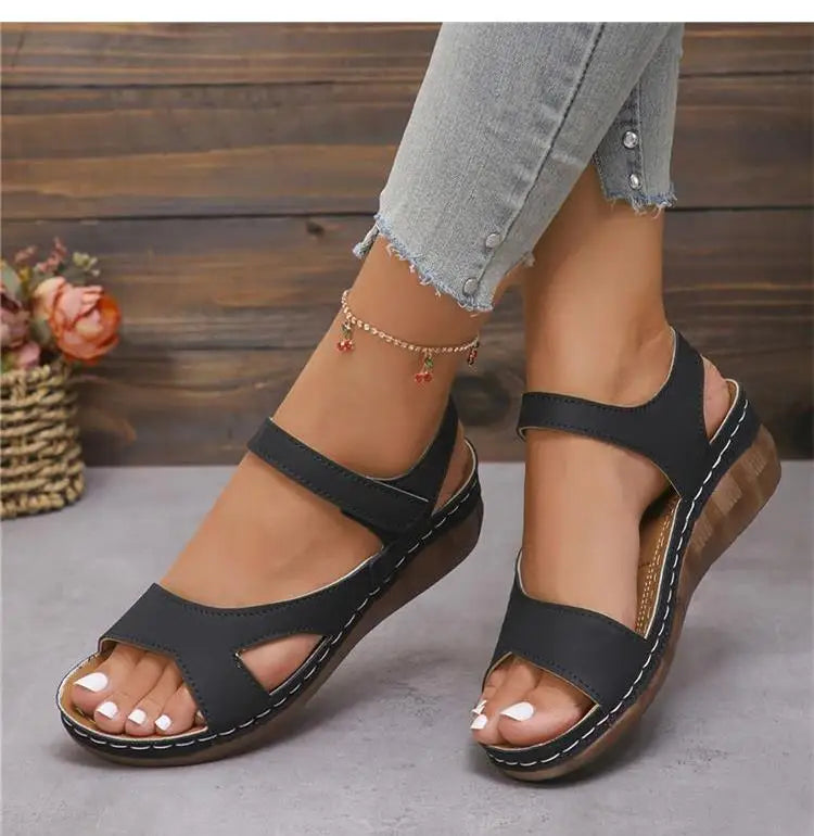 Summer Woman Sandals Shoes Open Toe Women Shoe Soft Shoes For Women Wedge Women's Shoes Breathable Footwear Women Sandal Female