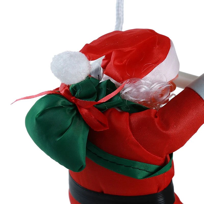 Beeinch Weihnachtsmann-Kletteranhänger - Größe 12 cm Kunststoff Seillänge 20 cm