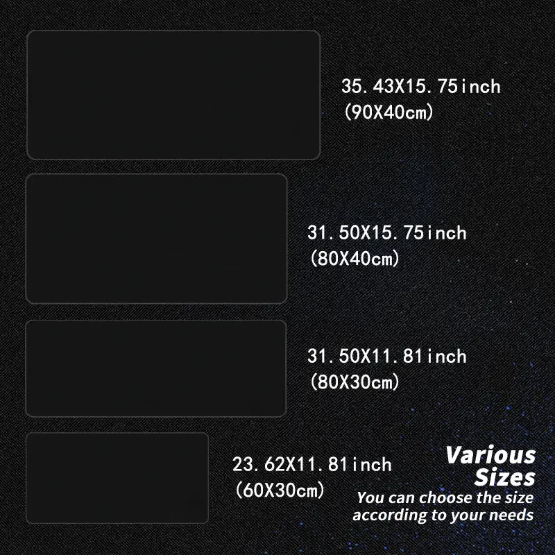 Mairuige XXL Gaming-Mauspad - 900x400mm, rutschfest