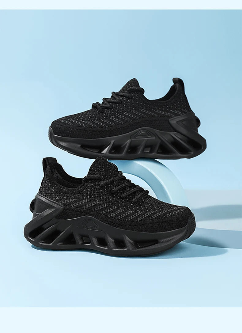 Kinder Schuhe 2025 - Junge Casual Sneakers Platform Komfortabel Schwarz Weiß - Kind Schule Sport Tenis Unisex Sport Schuhe
