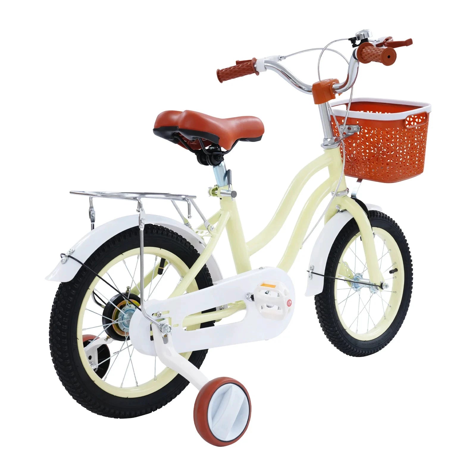 Kinderfahrrad aus Kohlenstoffstahl | 14" höhenverstellbares Kinderfahrrad mit Stützrädern für Jungen und Mädchen im Alter von 3–7 Jahren by Golden Bridge Store