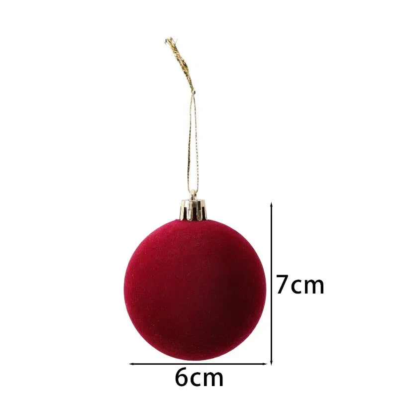 Choice Velvet Weihnachtskugeln Unzerbrechlich - Kunststoff, 6 cm, 30 St.