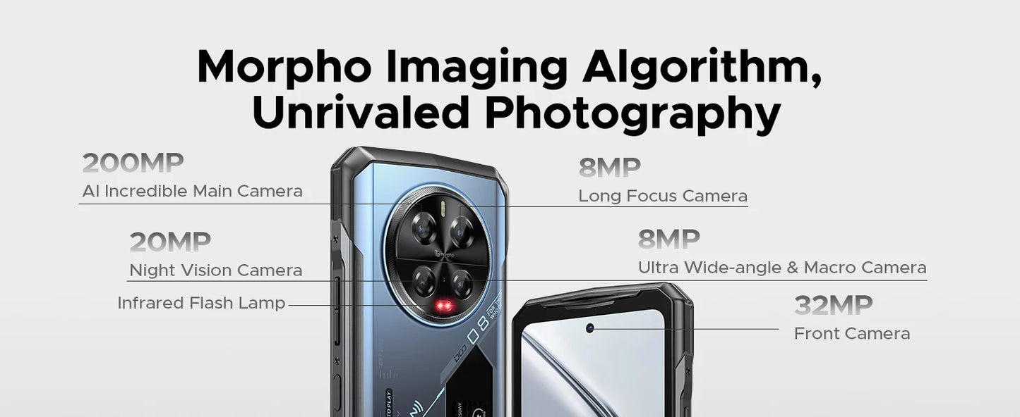 DOOGEE V40 Pro Robustes Gaming Smartphone - 8600 mAh 33W 6,78 Zoll