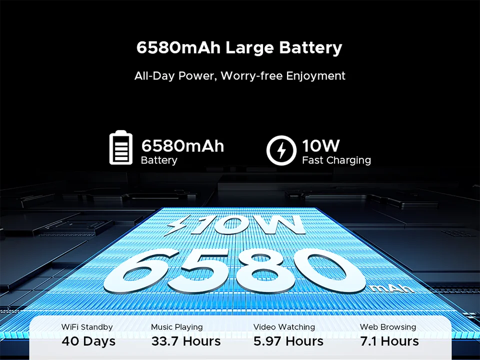 DOOGEE Tab A9 Ultraschlank - Kapazität 6580mAh, Quad Core, 10,1 Zoll