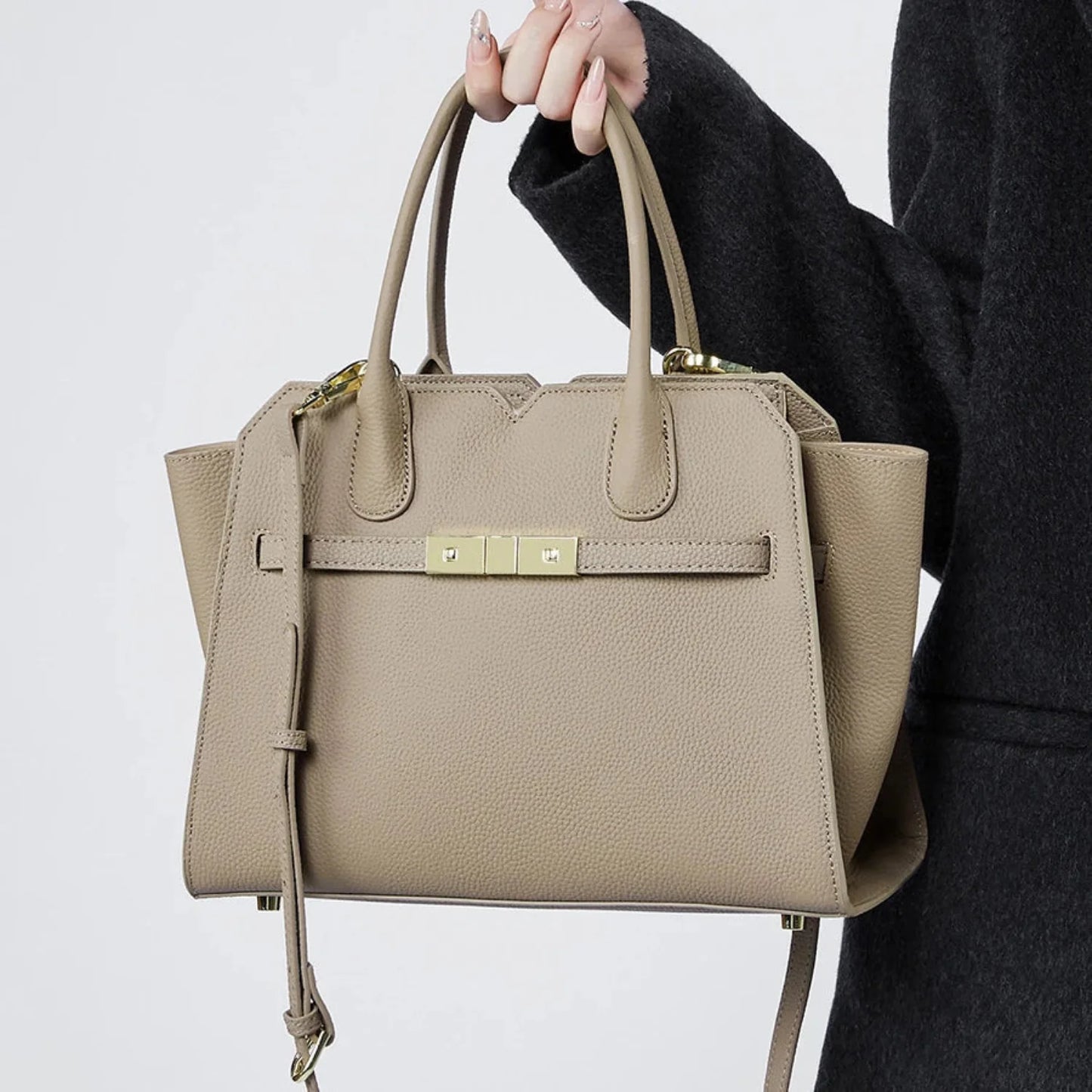 Modern leather tote for women functional & fashionable design