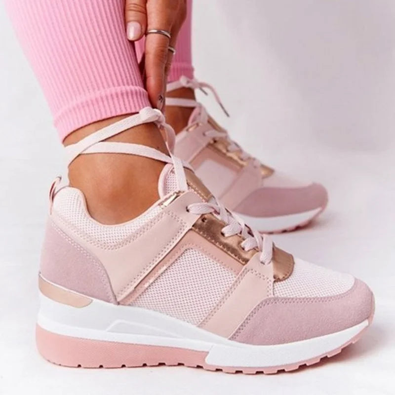 ZX12176 Plateausneaker Mit Reißverschluss - Gummi 3cm