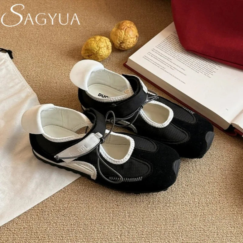 Women Sneakers Casual Mesh Flat Sandals Sport Shoes Woman 2025 Trend Summer Running Comfort Loafers Hiking Sandalias De Mujer