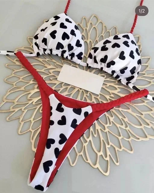Bikini-Set: Zwei-teiliger Schwimmanzug Stylish Design Hautfreundlich - Beach-Holiday Pool Schwimmbekleidung