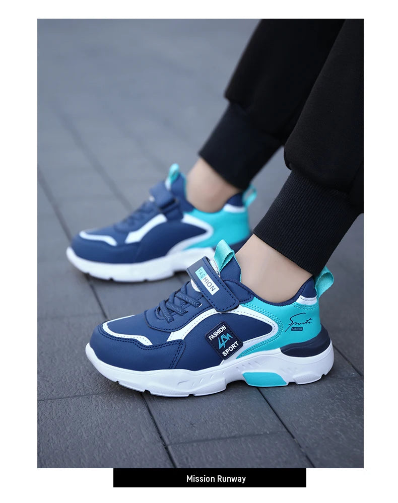 NBGAGA Kinder Sneaker Atmungsaktiv - Klett Leicht 7-13