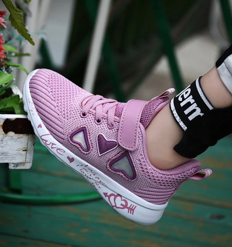 Mädchen Casual Schuhe 2025 - Leicht Mesh Sneakers Kinder Sommer - Frühling Herbst Tenis Süß Sport Cartoon Weiblich Laufen Socken Schuhe