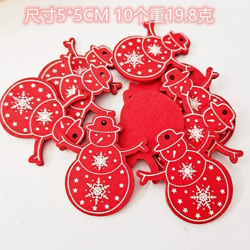 HighConcerned Mini Holzdeko - Unbehandeltes Holz, 4x5 cm, 10 Stück