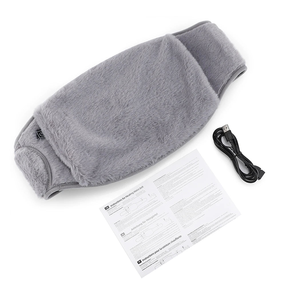 Electric Heating Belt Hand Warmer Winter Heater Waist Warmers Hot Compress Abdominal Lumbar Uterus Warming Pad USB Charging