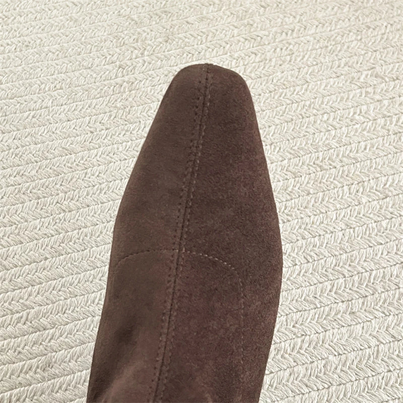 Ghete fără gleznă Ohmmayby ​​​​Slip-On - Mărimi 36-41, Toc 3-5 cm