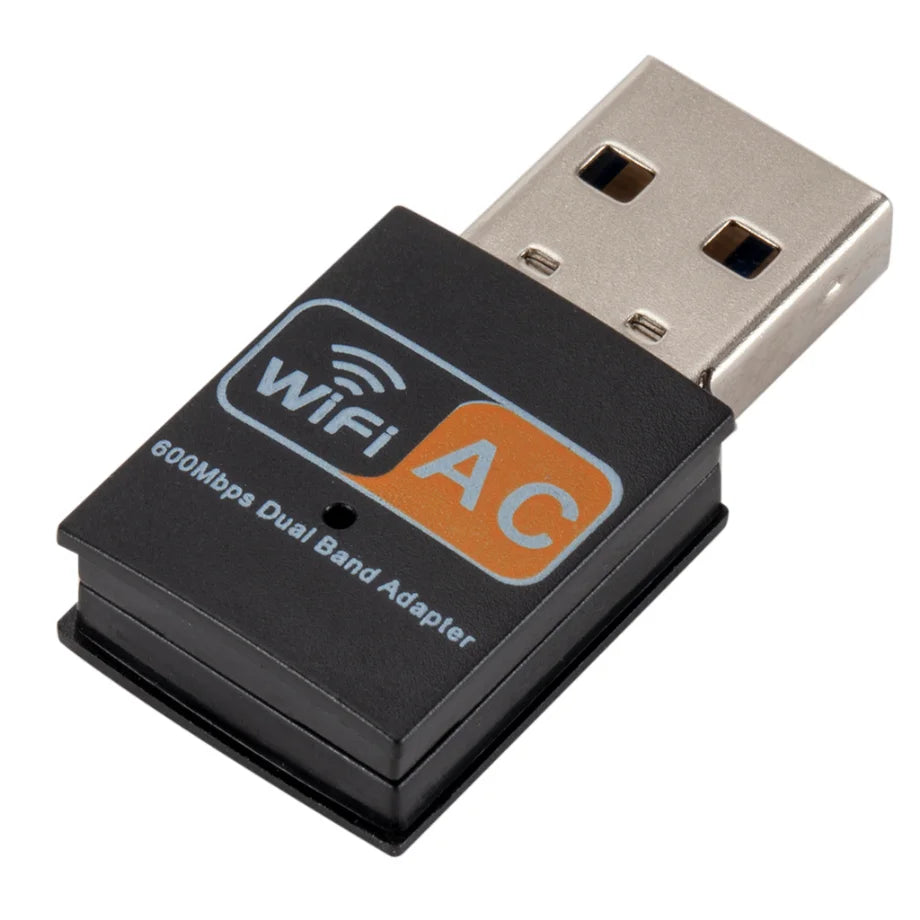 PzzPss Dual Band 600Mbps USB WIFI Adapter 2.4GHz 5GHz WiFi With Antenna PC Mini Computer Network Card Receiver For PC Laptop