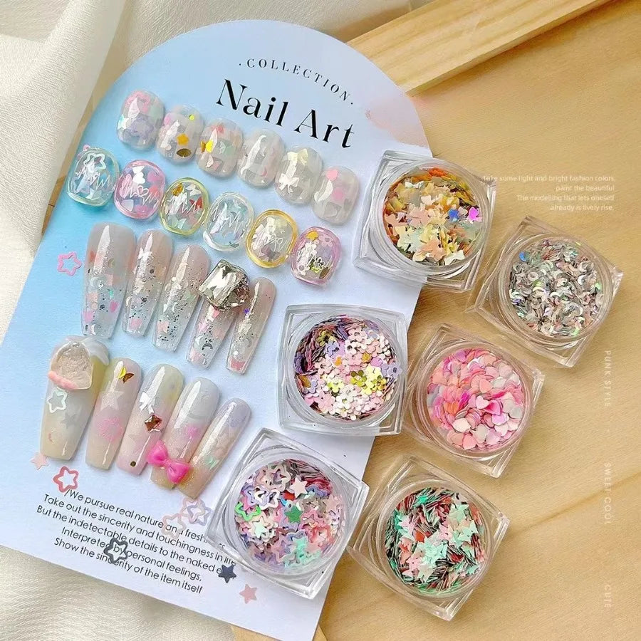 Choice Dopamine Schmetterling Holo - 6 Stk Nagel Sticker