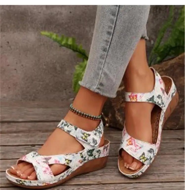 Summer Woman Sandals Shoes Open Toe Women Shoe Soft Shoes For Women Wedge Women's Shoes Breathable Footwear Women Sandal Female