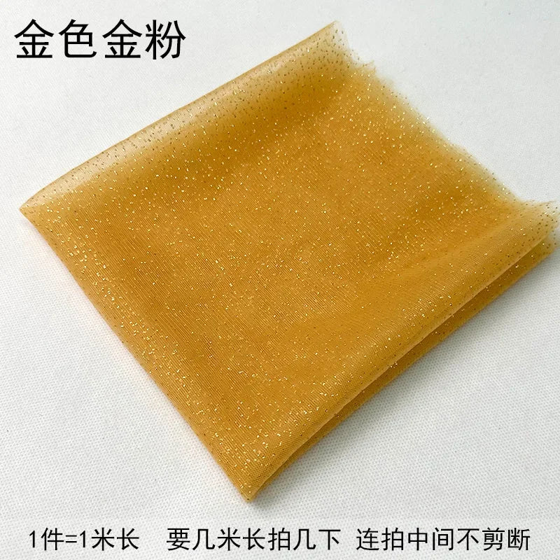 TüllPro Glitzer-Tüll - Chiffon Polyester 160cm Reißfest