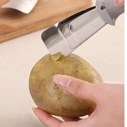 Edelstahl Schaber Enteiser Tragbar - 2 Stück 18 Cm Rostfrei