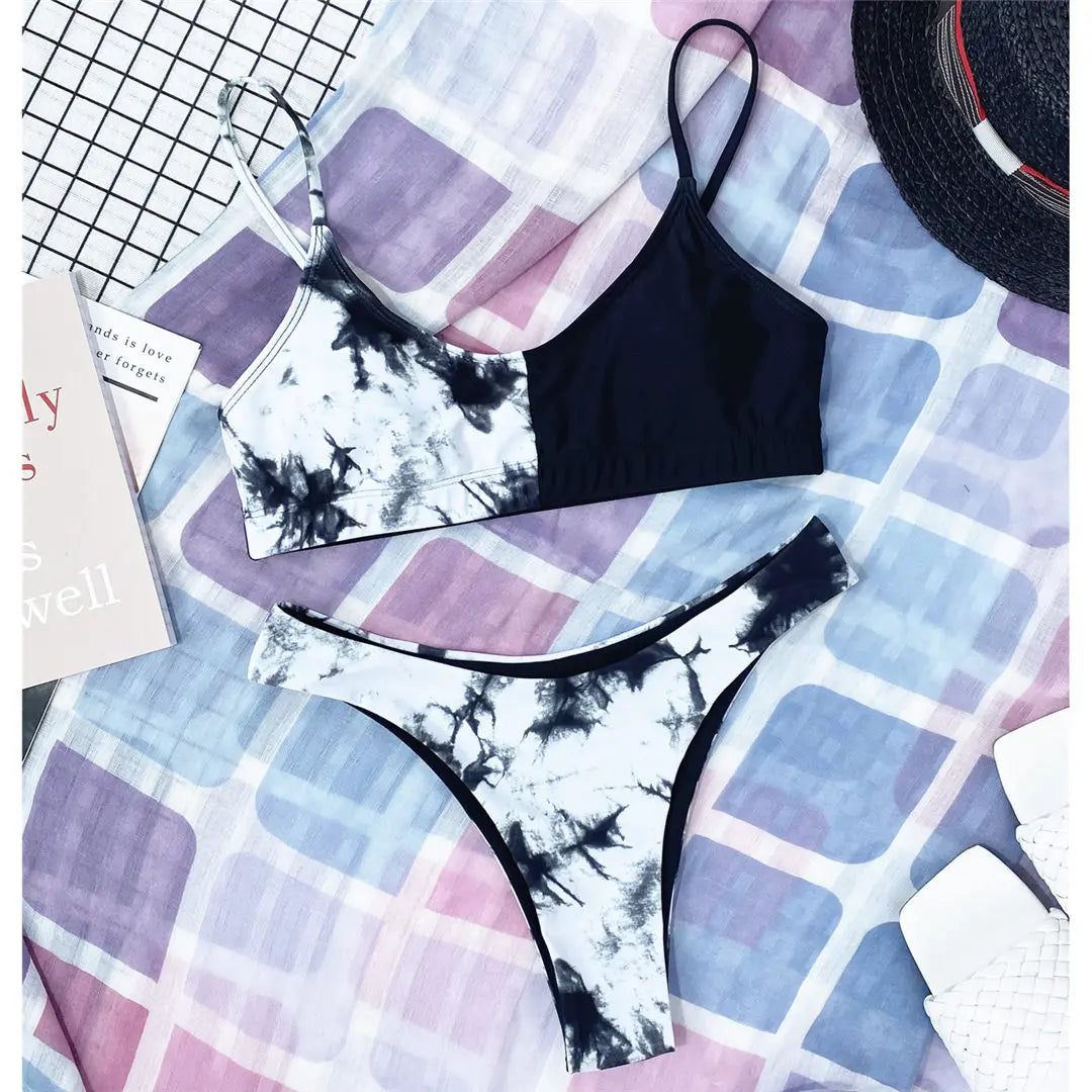 14 Farben S-XL Elegant Leopard Bikini: Varleinsar Wire-Free Low Waist Brasilianischer - Zweiteilig Beach Style Polsterung Leopard-Muster