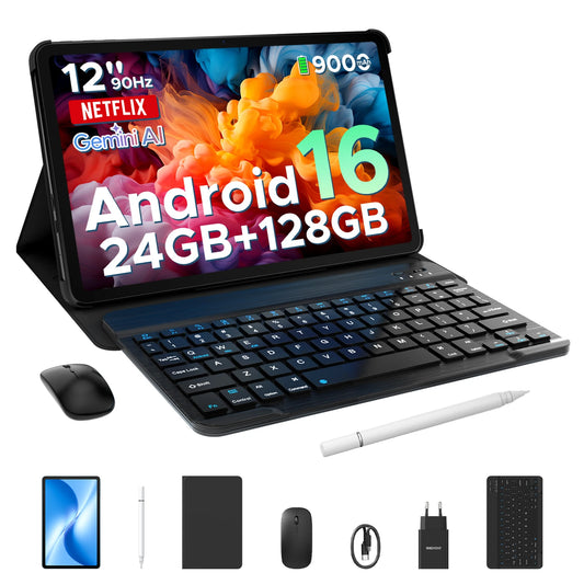 DOOGEE U12 Ultra Slim - 12 Zoll Display 128GB Speicher 9000mAh Akku