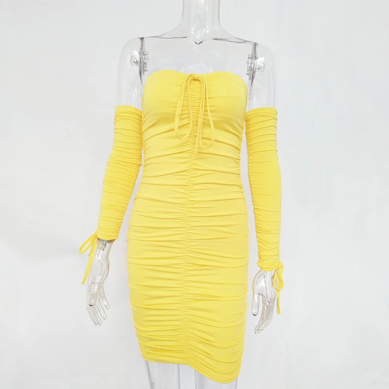 Arctic Cat Bodycon Off-Shoulder - Viskose, Elastisch, Lang