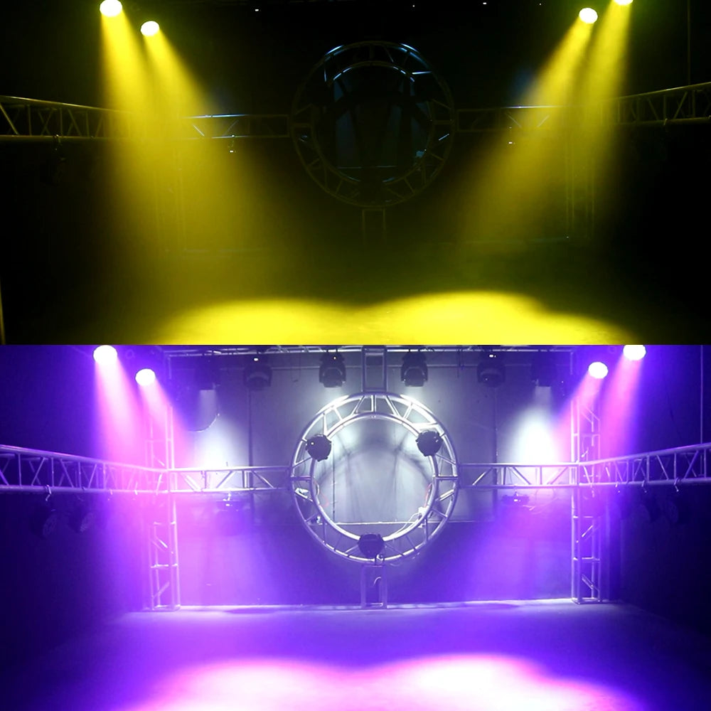 SHEHDS LED Zoom 19x15W RGBW Moving Head Light Beam Wash Effect Flight Case for DJ Disco Christmas Concerts Weddings Parties